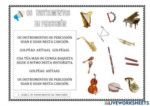 Canción os instrumentos de Percusión(5)- 1º