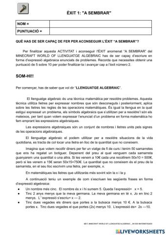 Llenguatge algebraic