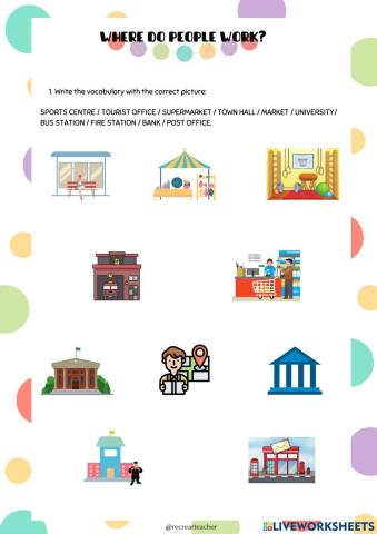 Where do people work?