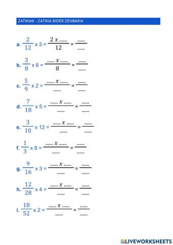 Zatikia bider zenbakia