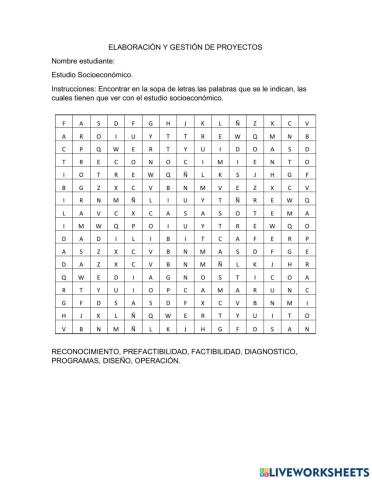 Estudio socioeconómico