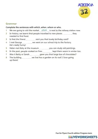 FLyers Grammar and Vocabulary