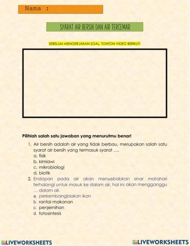 Syarat Air Bersih Dan Manfaatnya Dalam Kehidupan Sehari-Hari