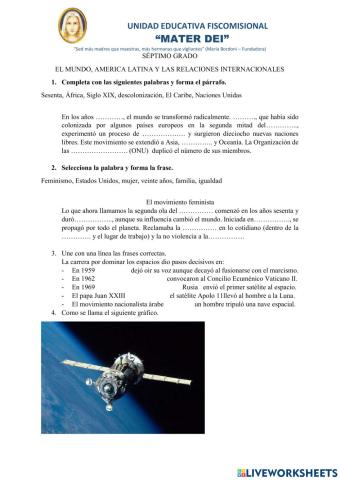 El mundo, america latina y las relaciones internacionales