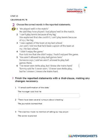 2nd -unit 13 pg 78 grammar
