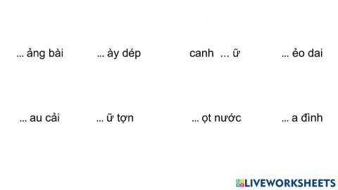 Chính tả r, d, gi