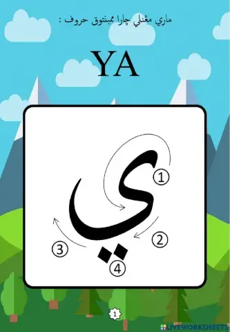 Jawi : Mengenali Pembentukan Huruf Jawi : 30. Ya (2022)