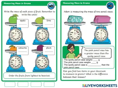 G2 - gram and kilogram