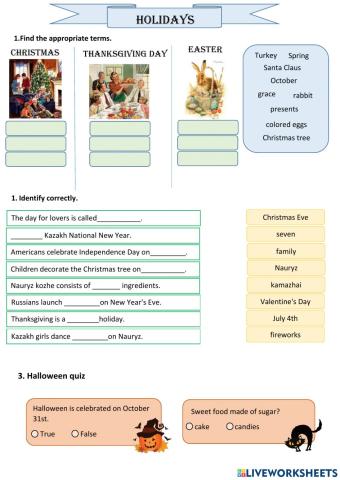  Celebrating Holidays