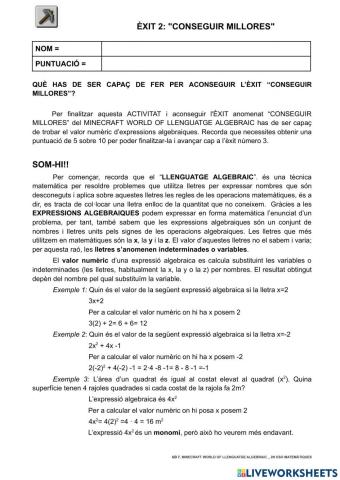 Èxit 2: -conseguir millores-