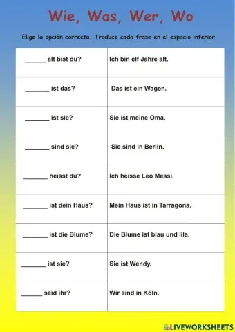 Partículas interrogativas.