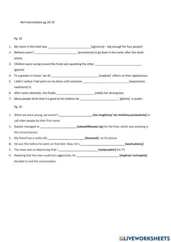 Nef intermediate pg. 18-19