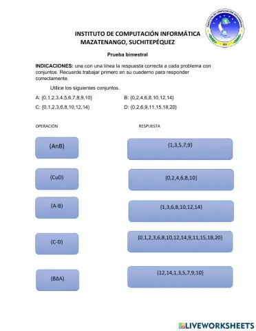 Operaciones con conjuntos