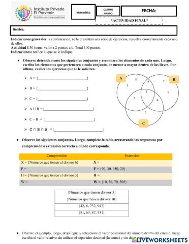 Examen Matemática