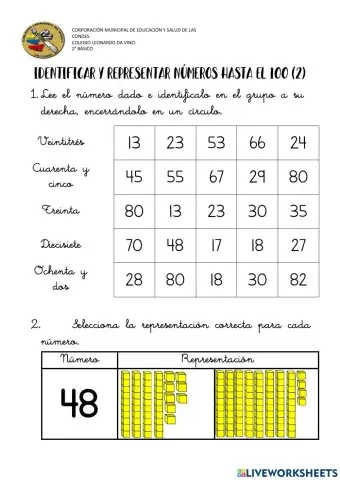 Números hasta el 100 