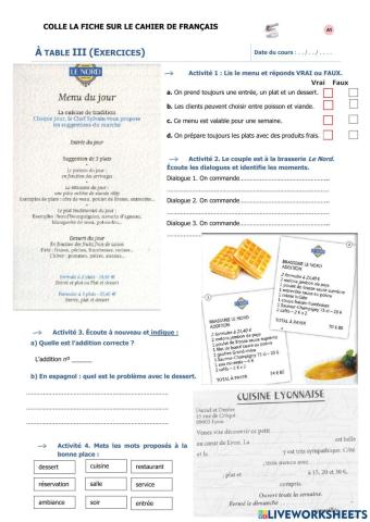 Au restaurant con CO