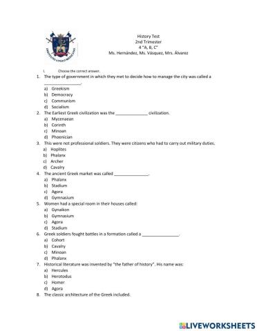 History 2nd trimester