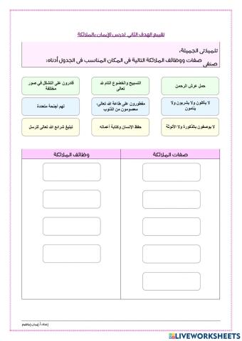 الإيمان بالملائكة