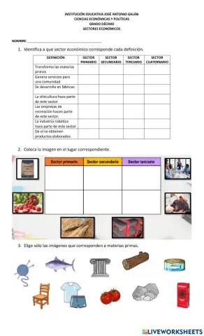 Sectores económicos