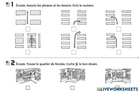 La ville: comprensión oral.