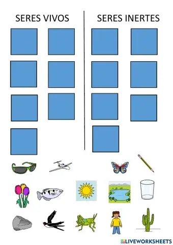 Seres vivos-inertes