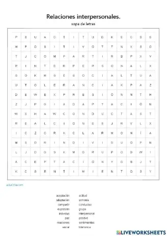 Relaciones interpersonales
