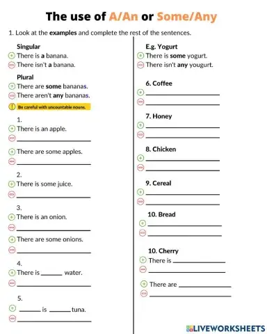 A-An and Some-Any