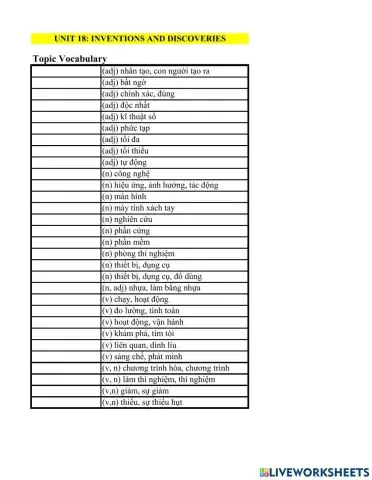 B1 destination unit 18