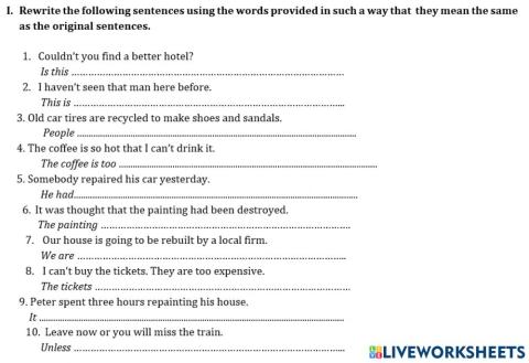 Practice test 4 REWRITE