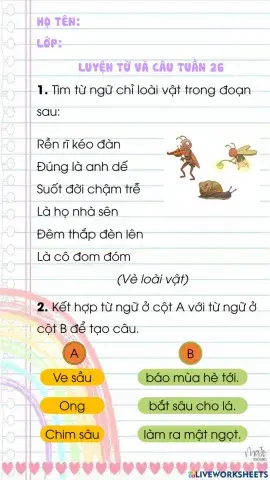 Luyện từ và câu tuần 26