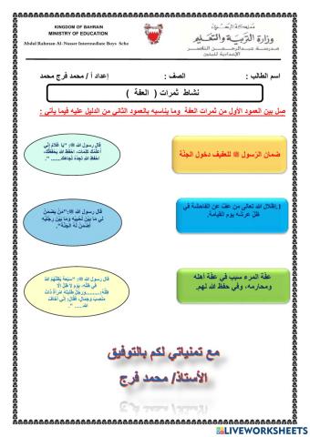 نشاط ثمرات العفة