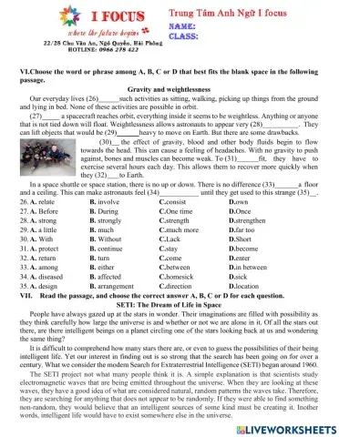 Lớp 9 Unit 10 test 4