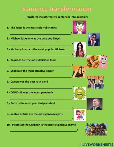 Superlative Affirmative to question