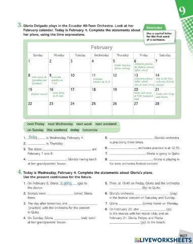 Present continuous for the future