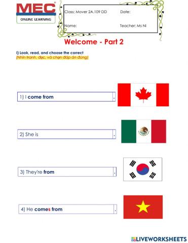 Countries & Nationalities