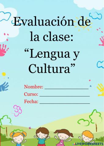 Evaluacion lenguaje