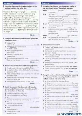 Insight Pre-Intermediate Review 5