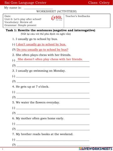 Let's play after school!