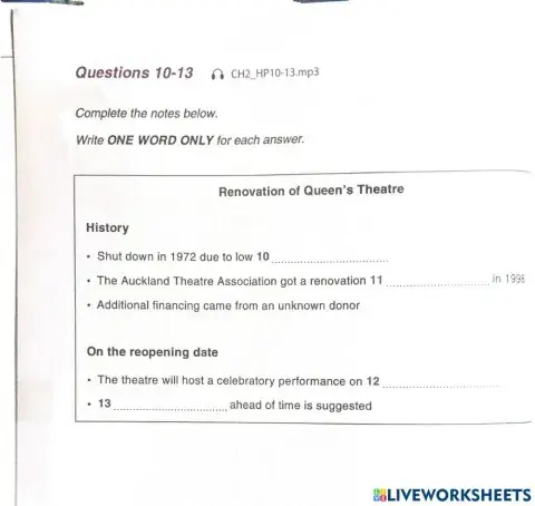Hacker listening chapter 2: form completion (10-13)