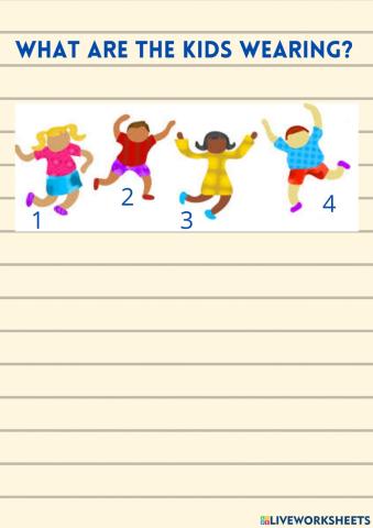 What are the kids wearing?