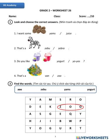 IIG-Grade 2-Worksheet 26