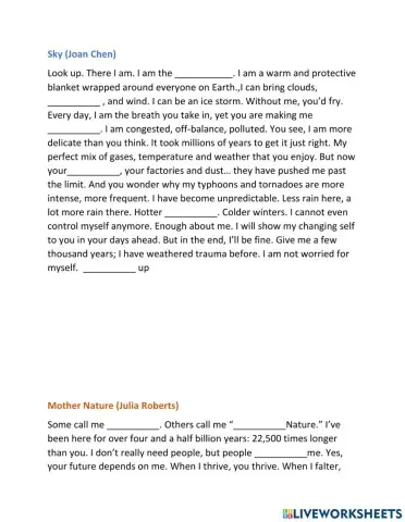 Listening mother nature