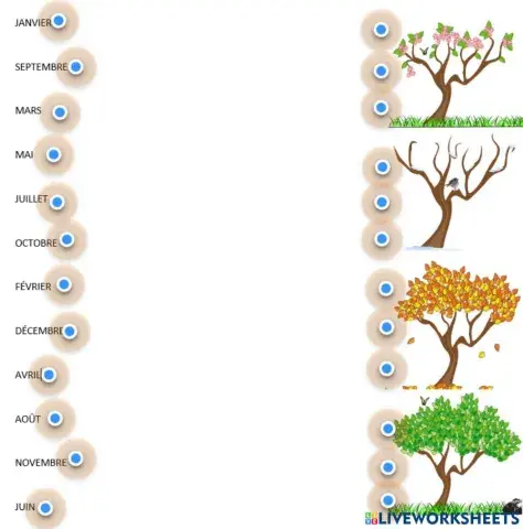 Les saisons de l'année en France