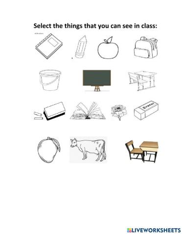 Things in classroom