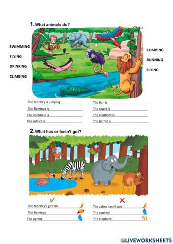 Ing - has got and hasn't got