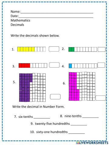 Writing Decimals