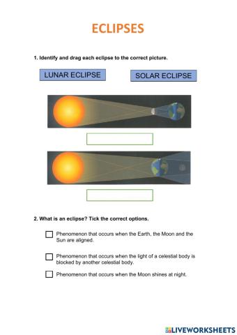 Lunar and Solar eclipses