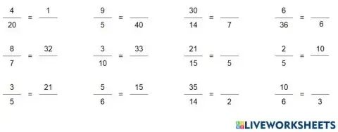 Fraccions equivalents