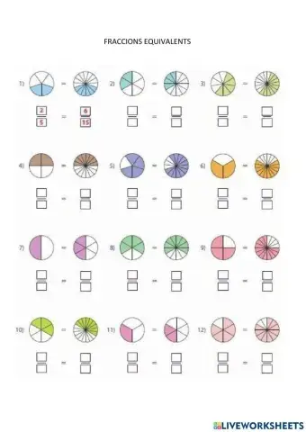 Fraccions equivalents (representació)