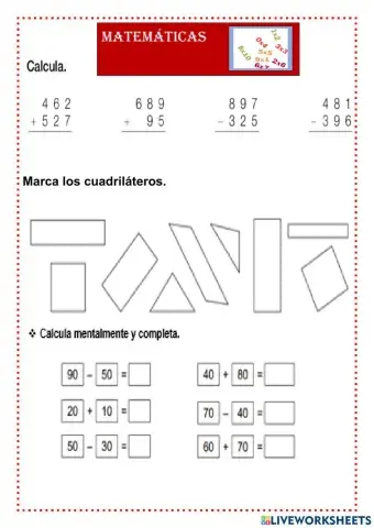 Las tablas de multiplicar